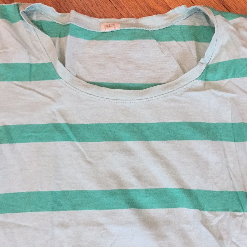 Seagreen J Crew 3/4 shirt - Picture 2 of 2